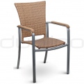 Patio & outdoor wicker, rattan dining chairs - DL SOPHIE NATURAL