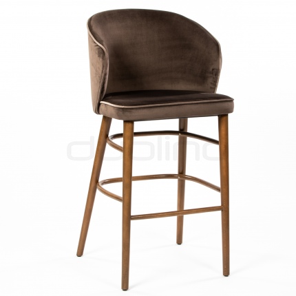 LS LODEN BS - Upholstered restaurant bar stool