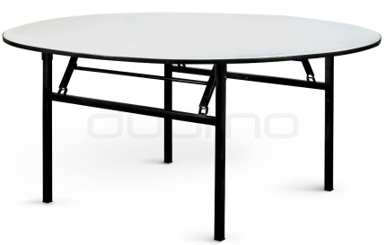DL PRENIUM ROUND 160 - 160 cm round, square leg folding banquet table