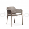 Patio & outdoor plastic chairs - NARDI NET P TAUPE