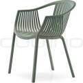 Patio & outdoor plastic chairs - PEDRALI TATAMI ARMCHAIR GREEN