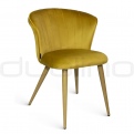 Upholstered dining chairs - DL ORCHIDEA CAMEL
