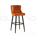 Upholstered bar stools - DL CRYSTAL SG COGNAC