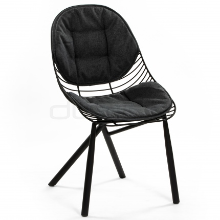 DL LOUIS - Metal frame, design restaurant chair