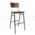 Vintage bar stools, cross back bar stools - DL SCUOLA BS COGNAC